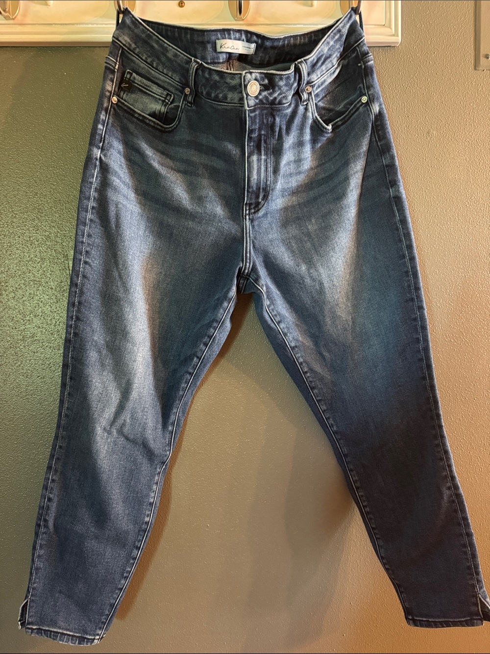 KanCan Women's Skinny Jeans in Dark Blue Wash